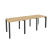 Рабочая станция на П-образном м/к Onix O.MP-RS-3.0.7 2340x720x750 (Тиквуд Темный/Белый Металл)
