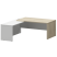 Стол руководителя левый Кортез KZP-18L 1800x2000x750 (Темный шимо/Графит)