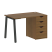 Стол письменный VR.SP-3-118.4.A 1180x720x750 (Серый/Белый Металл)