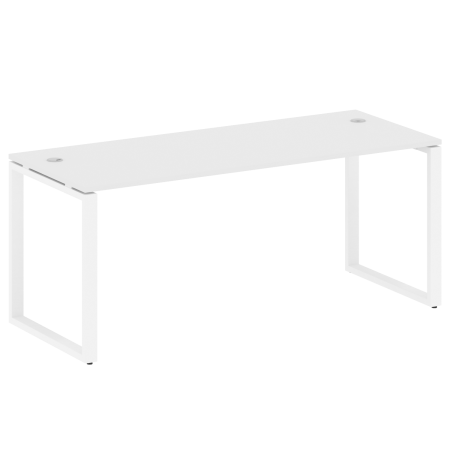 Стол письменный Metal System Style БО.СП-5 1800x720x750 (Белый/Белый металл)