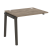 Наборный элемент рабочей станции на деревянных опорах Onix Wood OW.1.NRS-1.8 980x800x750 (Тиквуд Светлый/Дуб Темный)