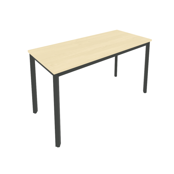 Стол письменный на металлокаркасе Slim С.СП-5.1 1380x600x750 (Клен/Антрацит металл)