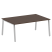 Стол для переговоров (1 столешница) на А-образном м/к Metal System Style БА.ПРГ-1.5 1800x1235x750 (Дуб наварра/Серый металл)