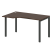 Стол криволинейный левый Metal System Style БП.СА-2 Л 1400x900x750 (Дуб Наварра/Серый металл)
