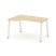 Стол рабочий эргономичный SN-6A.SPA-001(L) (1380х600/980х750) (Тиквуд Светлый/Металл Антрацит)