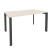 Стол рабочий на П-образном м/к Onix O.MP-SP-3.8 1380x800x750 (Тиквуд Темный/Белый Металл)