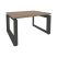 Стол журнальный Onix O.MO-SJ-1 780x600x450 (Тиквуд Светлый/Черный металл)