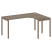 Стол криволинейный правый Metal System Style БП.СА-4 Пр 1600x1200x750 (Дуб Наварра/Серый металл)