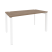 Стол рабочий на П-образном м/к Onix O.MP-SP-3.7 1380x720x750 (Тиквуд Темный/Белый Металл)