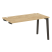 Стол-приставка к опорным элементам на деревянных опорах Onix Wood OW.SPR-3.7 1380x720x750 (Тиквуд Светлый/Дуб Темный)