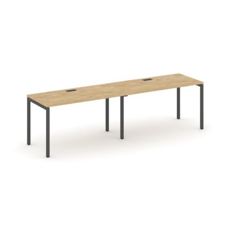 Рабочая станция 1 сторонняя SN-4P.ORS-001 (1960х600х750) (Тиквуд Светлый/Металл Антрацит)