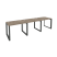 Рабочая станция на О-образном м/к Onix O.MO-RS-3.1.7 2940x720x750 (Тиквуд Темный/Белый Металл)