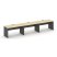 Рабочая станция 1 сторонняя SN-D.ORS-044 (4740х700х750) (Тиквуд Светлый/Антрацит)