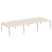 Рабочая станция на деревянных опорах Onix Wood OW.D.RS-6.3.8 4140x1635x750 (Тиквуд Светлый/Дуб Темный)