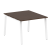 Стол для переговоров (1 столешница) на А-образном м/к Metal System Style БА.ПРГ-1.1 1000x1235x750 (Дуб наварра/Серый металл)