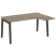 Стол эргономичный правый на деревянных опорах Onix Wood OW.SA-4R 1580x1180x750 (Тиквуд Светлый/Дуб Темный)