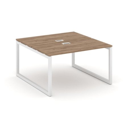 Рабочая станция 2-х сторонняя SN-5O.DRS-002 (1180х1232х750) (Дуб Табак/Металл Белый)