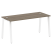 Стол письменный Metal System Style БА.СП-4 1600x720x750 (Дуб Наварра/Серый металл)