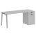 Стол письменный VR.SP-3-178.1.A 1780x720x750 (Серый/Белый Металл)