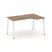 Стол рабочий эргономичный SN-4A.SPA-021(R) (1380х800/980х750) (Тиквуд Светлый/Металл Антрацит)