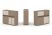 Тумба двойная + низкая надставка ES.NB.2N-22 (1500х410х1135) (Латте/Тиквуд Светлый)