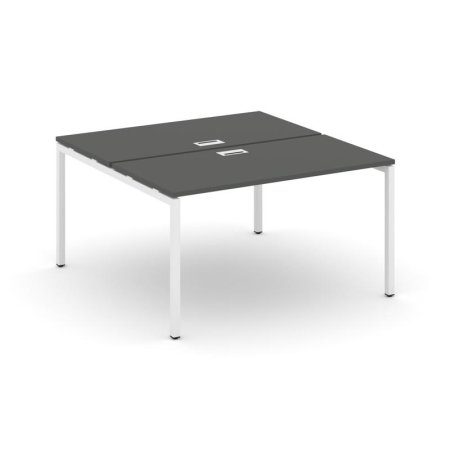 Рабочая станция 2-х сторонняя SN-4P.DRS-001 (980х1232х750) (Антрацит/Металл Белый)