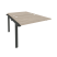 Наборный элемент рабочей станции на м/к Onix O.M-2.NRS-1.8 980x1635x750 (Тиквуд Темный/Белый Металл)
