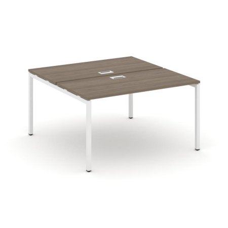 Рабочая станция 2-х сторонняя SN-4P.DRS-001 (980х1232х750) (Вяз Благородный/Металл Белый)
