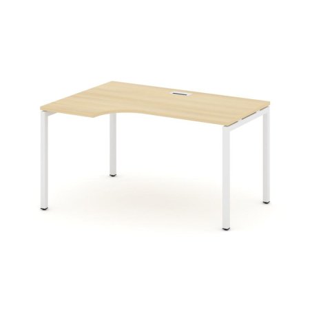 Стол рабочий эргономичный SN-4P.SPA-012(L) (1580х700/980х750) (Акация Лорка/Металл Белый)