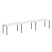 Рабочая станция на 3 раб. места Metal System Style БП.СМ-3.3 4200x720x750 (Дуб Наварра/Серый металл)