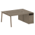 Рабочая станция с тумбой на А-образном м/к Metal System Style БА.РС-СТП-2.3 1812x1475x750 (Дуб наварра/Серый металл)