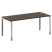 Стол рабочий руководителя на П-обр. м/к БП.СРР-5.8 1800x800x750 (Вяз Благородный/Нерж. Сталь)