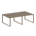 Рабочая станция Metal System Style БО.СМ-4.2 2400x1475x750 (Дуб Наварра/Серый металл)