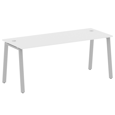 Стол письменный Metal System Style БА.СП-5 1800x720x750 (Белый/Серый металл)