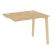 Стол-приставка к опорным элементам на деревянных опорах Onix Wood OW.SPR-1.8 980x800x750 (Тиквуд Светлый/Дуб Темный)