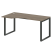 Стол криволинейный левый Metal System Style БО.СА-1 Л 1600x900x750 (Дуб Наварра/Серый металл)