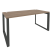 Стол рабочий на О-образном м/к Onix O.MO-SP-4.8 1580x800x750 (Тиквуд Темный/Белый Металл)