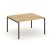 Стол переговорный SN-4P.SPRG-032.3 (1180х1180х750) (Тиквуд Светлый/Металл Антрацит)