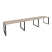 Рабочая станция на О-образном м/к Onix O.MO-RS-3.3.7 4140x720x750 (Тиквуд Темный/Белый Металл)