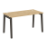 Стол рабочий на деревянных опорах Onix Wood OW.SP-3.7 1380x720x750 (Тиквуд Светлый/Дуб Темный)
