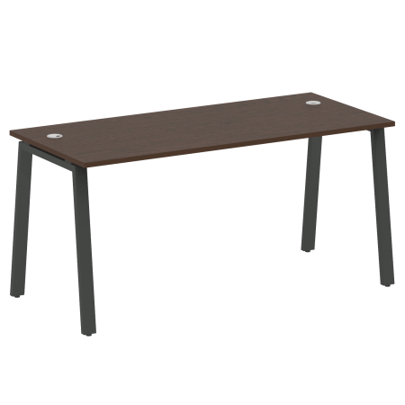 Стол письменный Metal System Style БА.СП-4 1600x720x750 (Венге Цаво/Антрацит металл)