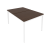 Рабочая станция на металлокаркасе Slim С.СП-3.3 980x1475x750 (Серый/Антрацит металл)