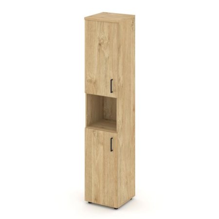 Шкаф высокий узкий SN.STU-107(L) (400х400х1982) (Тиквуд Светлый)