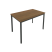 Стол письменный на металлокаркасе Slim С.СП-4 1180x720x750 (Серый/Антрацит металл)