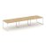 Стол переговорный SN-4O.SPRG-053 (4410х1180х750) (Тиквуд Светлый/Металл Антрацит)