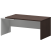 Стол руководителя левый Кортез KZ-18L 1800x900x750 (Темный шимо/Графит)