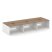 Рабочая станция 2-х сторонняя SN-D.DRS-063 (4140х1232х750) (Тиквуд Светлый/Антрацит)