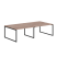 Стол 4-х местный Xten-Q XQWST 2814 2806x1406x750 (Легно темный)
