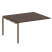 Проходной наборный элемент переговорного стола Metal System Style БП.ППРГ-3 1400x1235x750 (Дуб Наварра/Серый металл)