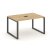 Стол переговорный SN-6O.SPRG-001 (980х980х750) (Тиквуд Светлый/Металл Антрацит)